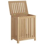 Market - Spalare si intretinere rufe - Uscatoare de rufe si accesorii - Cos de rufe, 50x35x60 cm, lemn masiv de tec - Infinity.ro