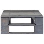 Casa si Gradina - Gradina si terasa - Mobilier exterior - Canapele si fotolii gradina - Otoman de gradina din paleti, gri, lemn de pin impregnat - Infinity.ro