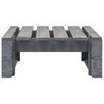 Casa si Gradina - Gradina si terasa - Mobilier exterior - Canapele si fotolii gradina - Otoman de gradina din paleti, gri, lemn de pin impregnat - Infinity.ro