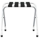Sport si Outdoor - Articole de voiaj - Accesorii articole de voiaj - Suport pentru bagaje cu spatar, negru si argintiu, 56x40x49 cm - Infinity.ro