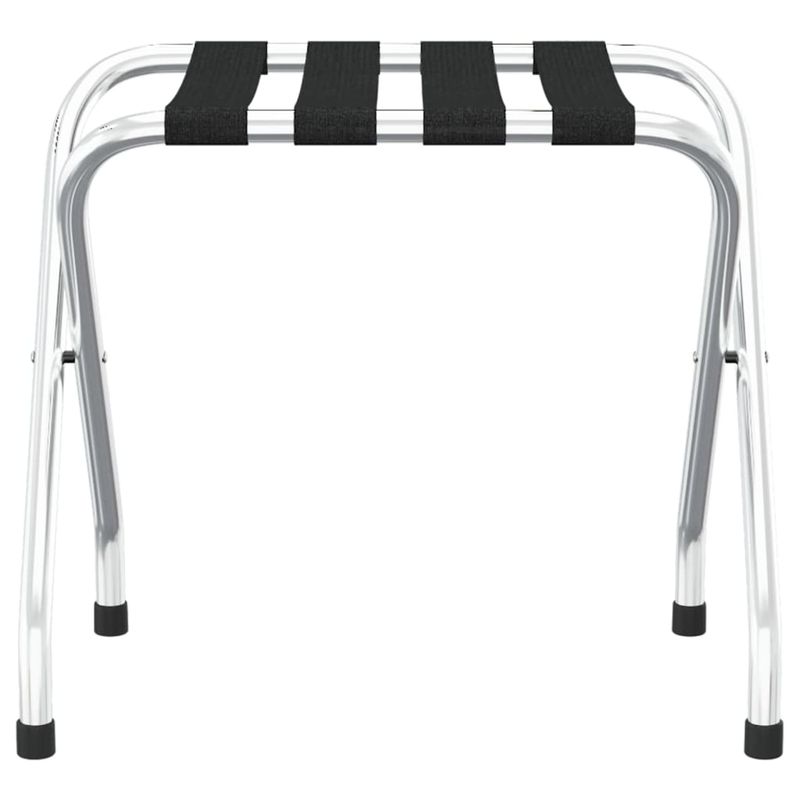 Sport si Outdoor - Articole de voiaj - Accesorii articole de voiaj - Suport pentru bagaje cu spatar, negru si argintiu, 56x40x49 cm - Infinity.ro