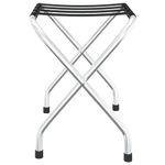Sport si Outdoor - Articole de voiaj - Accesorii articole de voiaj - Suport pentru bagaje cu spatar, negru si argintiu, 56x40x49 cm - Infinity.ro