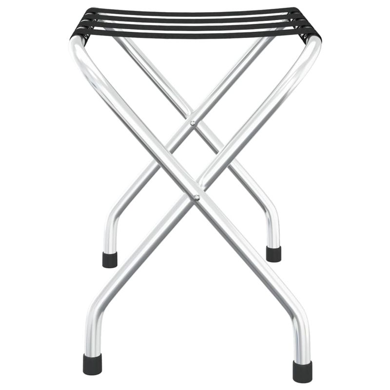 Sport si Outdoor - Articole de voiaj - Accesorii articole de voiaj - Suport pentru bagaje cu spatar, negru si argintiu, 56x40x49 cm - Infinity.ro