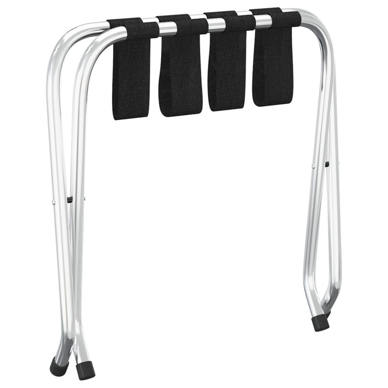 Sport si Outdoor - Articole de voiaj - Accesorii articole de voiaj - Suport pentru bagaje cu spatar, negru si argintiu, 56x40x49 cm - Infinity.ro