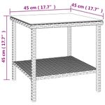 Casa si Gradina - Mobilier - Mese si birouri - Mese living - Masa laterala, negru, 45x45x45 cm poliratan/sticla securizata - Infinity.ro