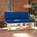 Casa si Gradina - Gradina si terasa - Mobilier exterior - Canapele si fotolii gradina - Otoman de gradina din paleti, lemn de pin tratat, albastru regal, model canapea de mijloc - Infinity.ro