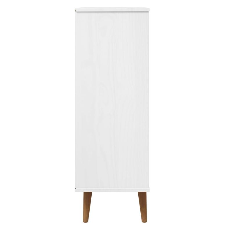 Casa si Gradina - Mobilier - Organizare si depozitare - Organizator incaltaminte - Pantofar "MOLDE", alb, 59,5x35x103 cm, lemn masiv de pin - Infinity.ro