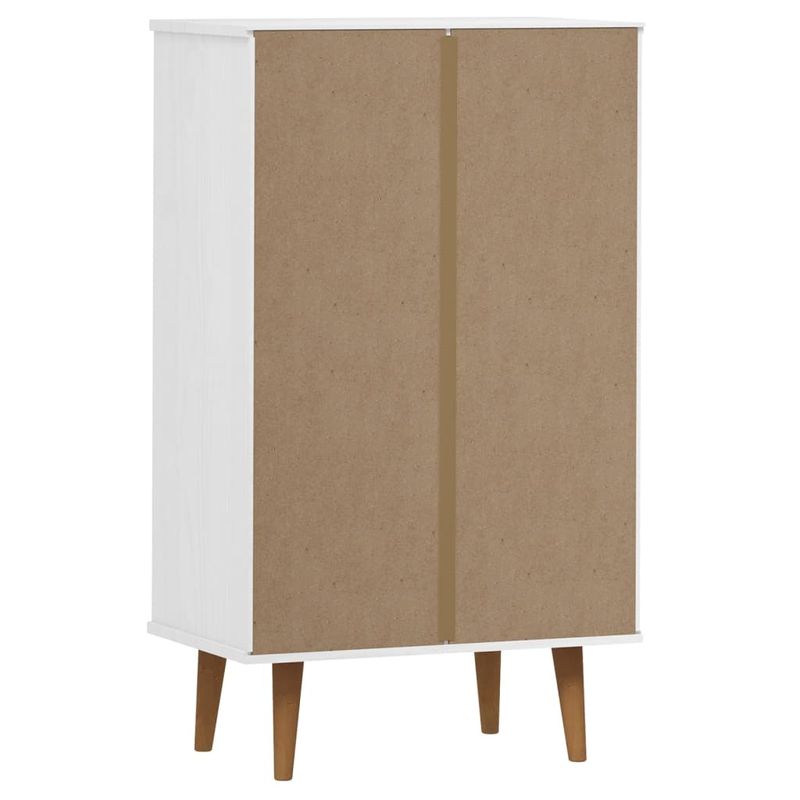 Casa si Gradina - Mobilier - Organizare si depozitare - Organizator incaltaminte - Pantofar "MOLDE", alb, 59,5x35x103 cm, lemn masiv de pin - Infinity.ro