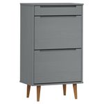 Casa si Gradina - Mobilier - Organizare si depozitare - Organizator incaltaminte - Pantofar "MOLDE", gri, 59,5x35x103 cm, lemn masiv de pin - Infinity.ro