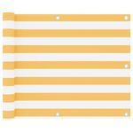 Casa si Gradina - Gradina si terasa - Umbrele si pavilioane - Umbrele - Prelata balcon, alb si galben, 75 x 300 cm, tesatura oxford - Infinity.ro
