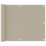 Casa si Gradina - Gradina si terasa - Umbrele si pavilioane - Umbrele - Prelata balcon, bej, 75x300 cm, tesatura oxford - Infinity.ro