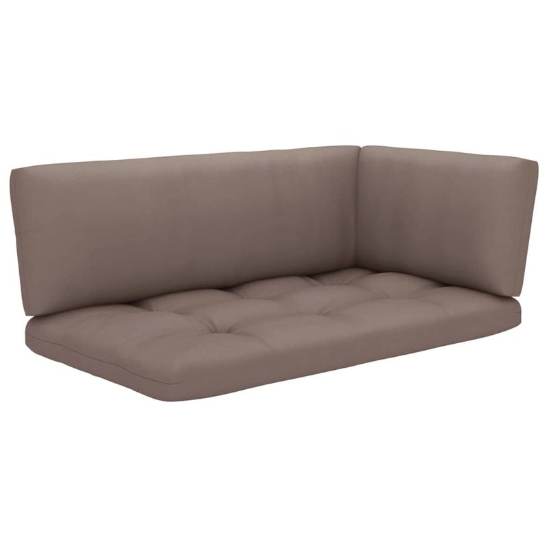 Casa si Gradina - Gradina si terasa - Mobilier exterior - Canapele si fotolii gradina - Canapea din paleti cu 2 locuri, cu perne, gri, lemn pin tratat - Infinity.ro