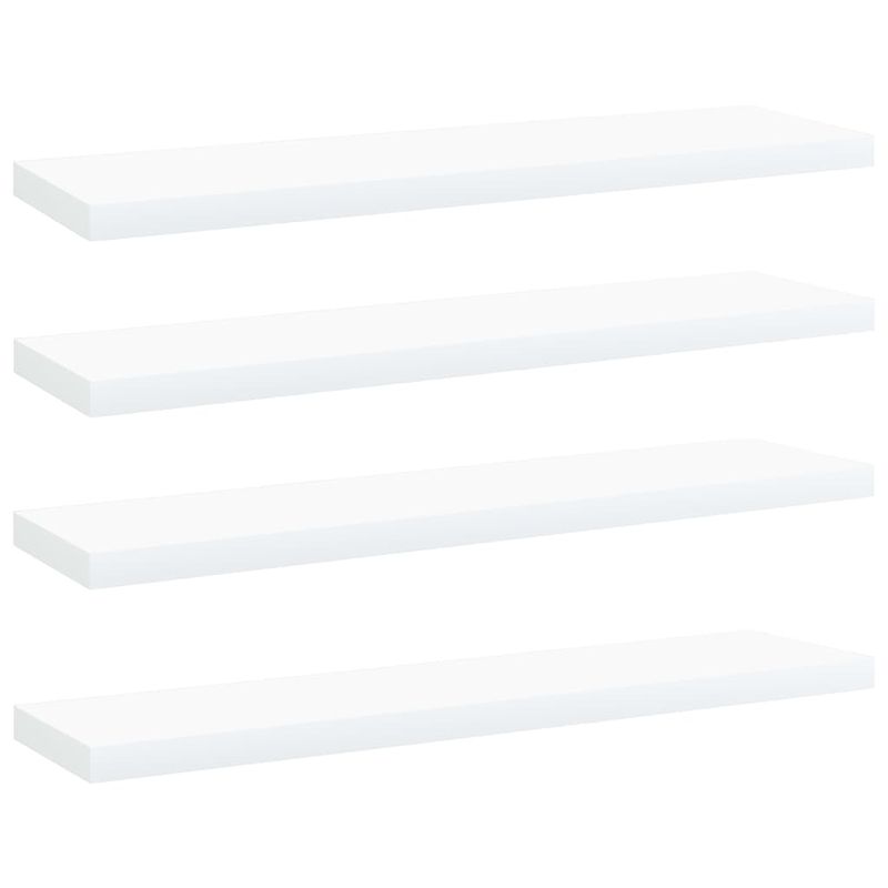 Casa si Gradina/Mobilier/Biblioteci si rafturi/Rafturi - Placi biblioteca, 4 buc., alb, 40 x 10 x 1,5 cm, PAL - Infinity.ro