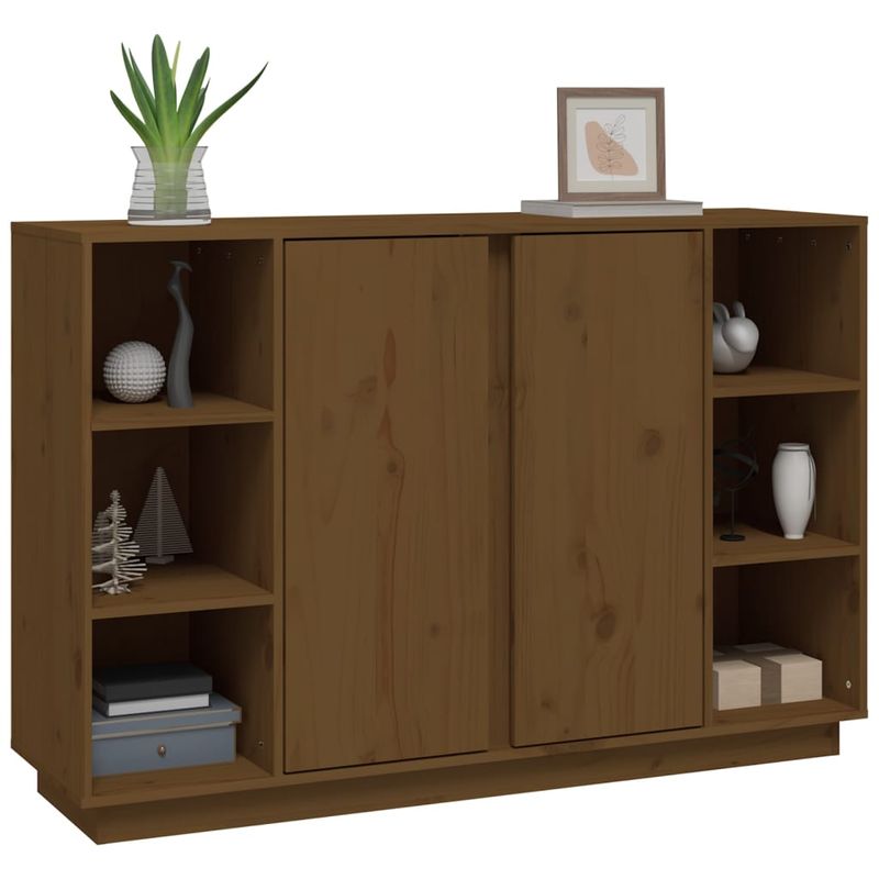 Casa si Gradina - Mobilier - Comode si corpuri - Comode - Servanta, maro miere, 120x35x80 cm, lemn masiv de pin - Infinity.ro