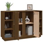 Casa si Gradina - Mobilier - Comode si corpuri - Comode - Servanta, maro miere, 120x35x80 cm, lemn masiv de pin - Infinity.ro
