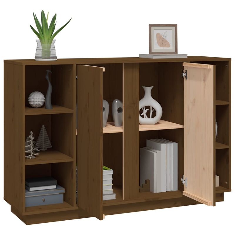 Casa si Gradina - Mobilier - Comode si corpuri - Comode - Servanta, maro miere, 120x35x80 cm, lemn masiv de pin - Infinity.ro