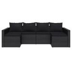 Casa si Gradina - Gradina si terasa - Mobilier exterior - Seturi mobila gradina - Set sezlong de gradina cu perne, 2 piese, cu perne, negru, poliratan - Infinity.ro