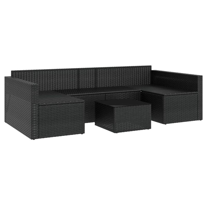 Casa si Gradina - Gradina si terasa - Mobilier exterior - Seturi mobila gradina - Set sezlong de gradina cu perne, 2 piese, cu perne, negru, poliratan - Infinity.ro
