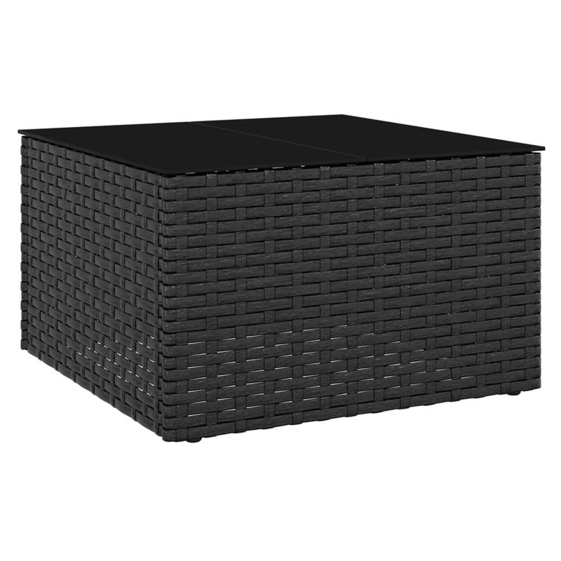 Casa si Gradina - Gradina si terasa - Mobilier exterior - Seturi mobila gradina - Set sezlong de gradina cu perne, 2 piese, cu perne, negru, poliratan - Infinity.ro