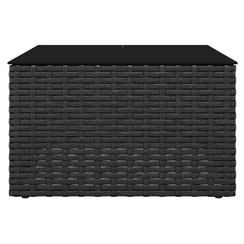 Casa si Gradina - Gradina si terasa - Mobilier exterior - Seturi mobila gradina - Set sezlong de gradina cu perne, 2 piese, cu perne, negru, poliratan - Infinity.ro