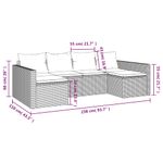 Casa si Gradina - Gradina si terasa - Mobilier exterior - Seturi mobila gradina - Set sezlong de gradina cu perne, 2 piese, cu perne, negru, poliratan - Infinity.ro