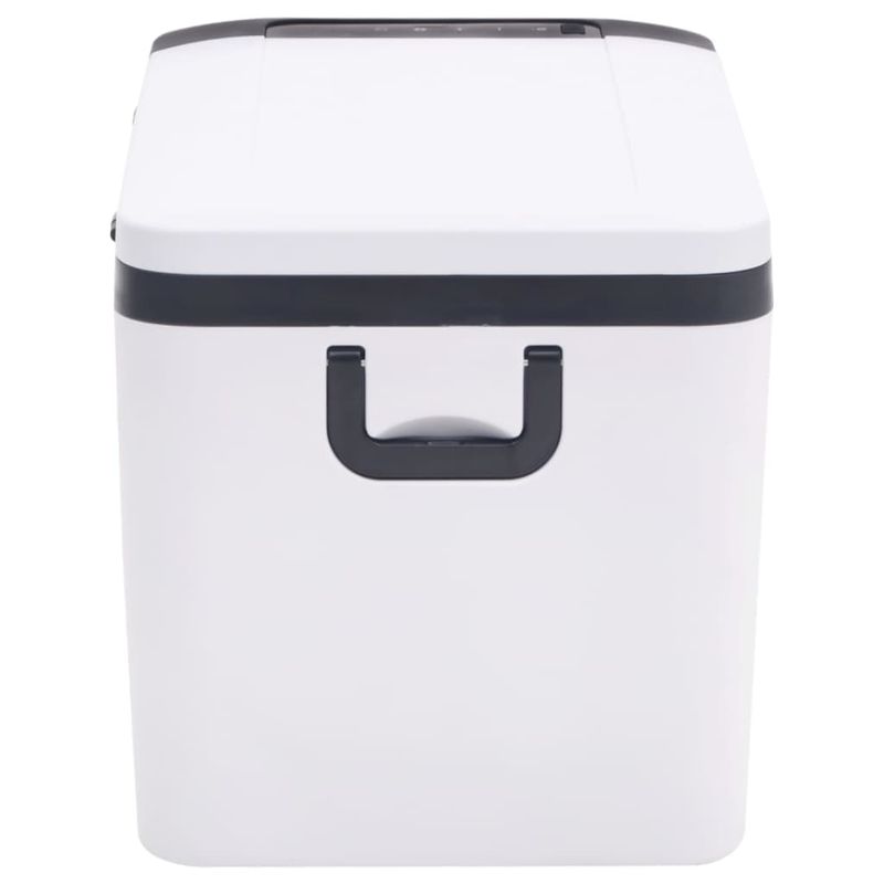 Sport si Outdoor - Camping - Bucatarie de camping - Cutii si genti frigorifice - Lada frigorifica cu maner, alb-negru, 25 L PP si PE - Infinity.ro