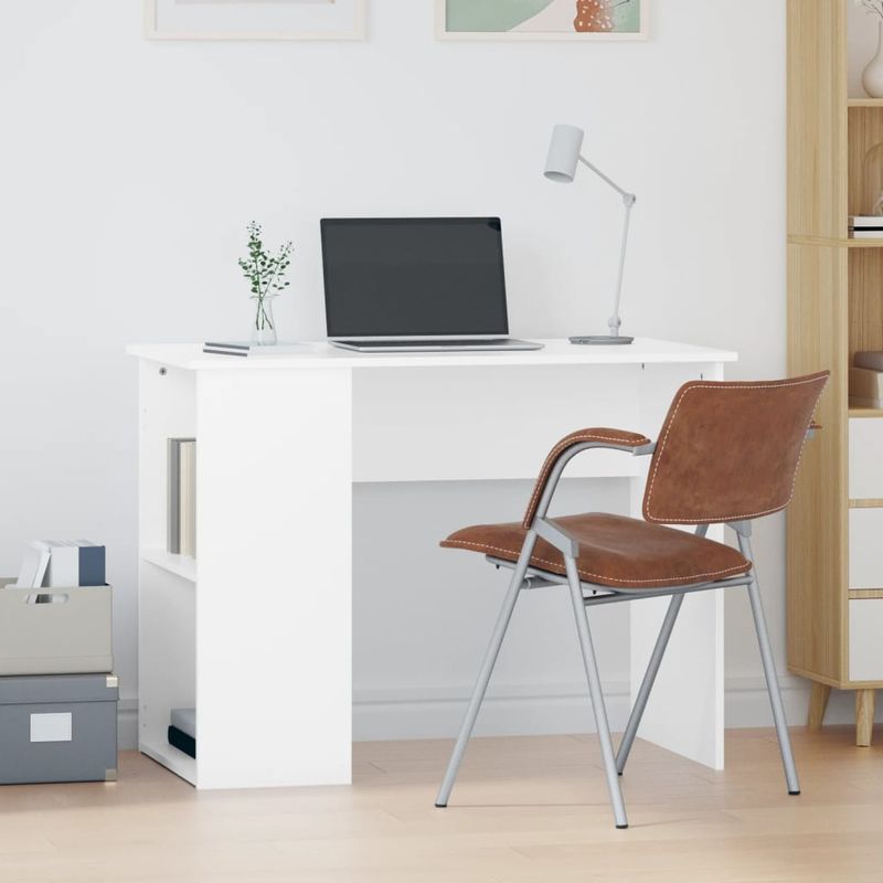 Casa si Gradina - Mobilier - Mese si birouri - Birouri - Birou, alb, 100x55x75 cm, lemn prelucrat - Infinity.ro