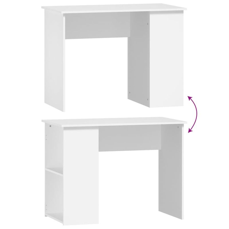 Casa si Gradina - Mobilier - Mese si birouri - Birouri - Birou, alb, 100x55x75 cm, lemn prelucrat - Infinity.ro