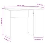 Casa si Gradina - Mobilier - Mese si birouri - Birouri - Birou, alb, 100x55x75 cm, lemn prelucrat - Infinity.ro