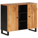 Casa si Gradina - Mobilier - Comode si corpuri - Comode - Servanta cu 2 usi, 90x33x75 cm, lemn masiv de acacia - Infinity.ro
