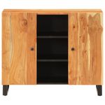 Casa si Gradina - Mobilier - Comode si corpuri - Comode - Servanta cu 2 usi, 90x33x75 cm, lemn masiv de acacia - Infinity.ro