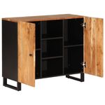 Casa si Gradina - Mobilier - Comode si corpuri - Comode - Servanta cu 2 usi, 90x33x75 cm, lemn masiv de acacia - Infinity.ro