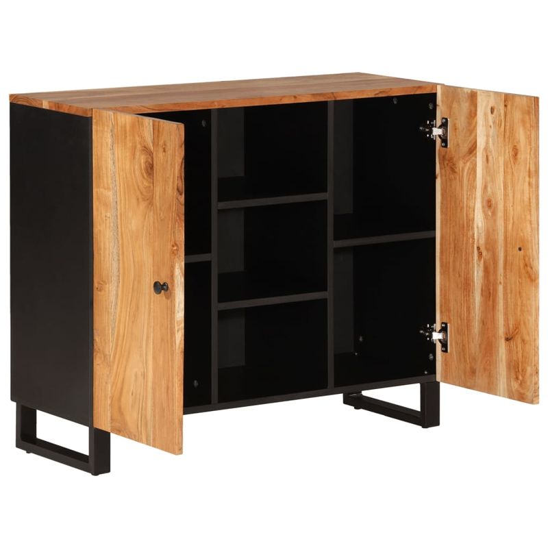 Casa si Gradina - Mobilier - Comode si corpuri - Comode - Servanta cu 2 usi, 90x33x75 cm, lemn masiv de acacia - Infinity.ro