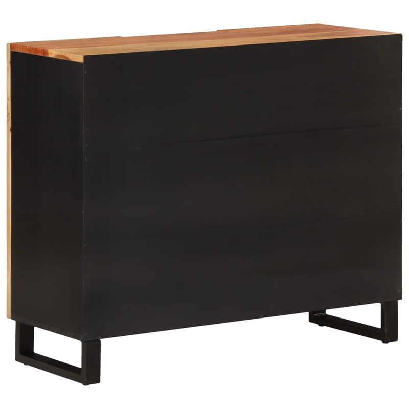 Casa si Gradina - Mobilier - Comode si corpuri - Comode - Servanta cu 2 usi, 90x33x75 cm, lemn masiv de acacia - Infinity.ro