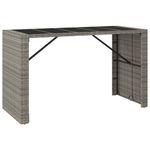 Casa si Gradina - Gradina si terasa - Mobilier exterior - Seturi mobila gradina - Set bar pentru gradina, 9 piese, gri, poliratan/lemn acacia - Infinity.ro