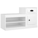 Casa si Gradina - Mobilier - Organizare si depozitare - Organizator incaltaminte - Pantofar, alb, 102x36x60 cm, lemn compozit - Infinity.ro