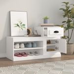 Casa si Gradina - Mobilier - Organizare si depozitare - Organizator incaltaminte - Pantofar, alb, 102x36x60 cm, lemn compozit - Infinity.ro
