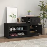 Casa si Gradina - Mobilier - Organizare si depozitare - Organizator incaltaminte - Pantofar, negru, 100x42x60 cm, lemn prelucrat - Infinity.ro