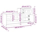 Casa si Gradina - Mobilier - Organizare si depozitare - Organizator incaltaminte - Pantofar, negru, 100x42x60 cm, lemn prelucrat - Infinity.ro