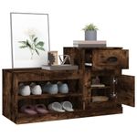 Casa si Gradina - Mobilier - Organizare si depozitare - Organizator incaltaminte - Pantofar, stejar fumuriu, 100x42x60 cm, lemn prelucrat - Infinity.ro
