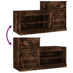 Casa si Gradina - Mobilier - Organizare si depozitare - Organizator incaltaminte - Pantofar, stejar fumuriu, 100x42x60 cm, lemn prelucrat - Infinity.ro