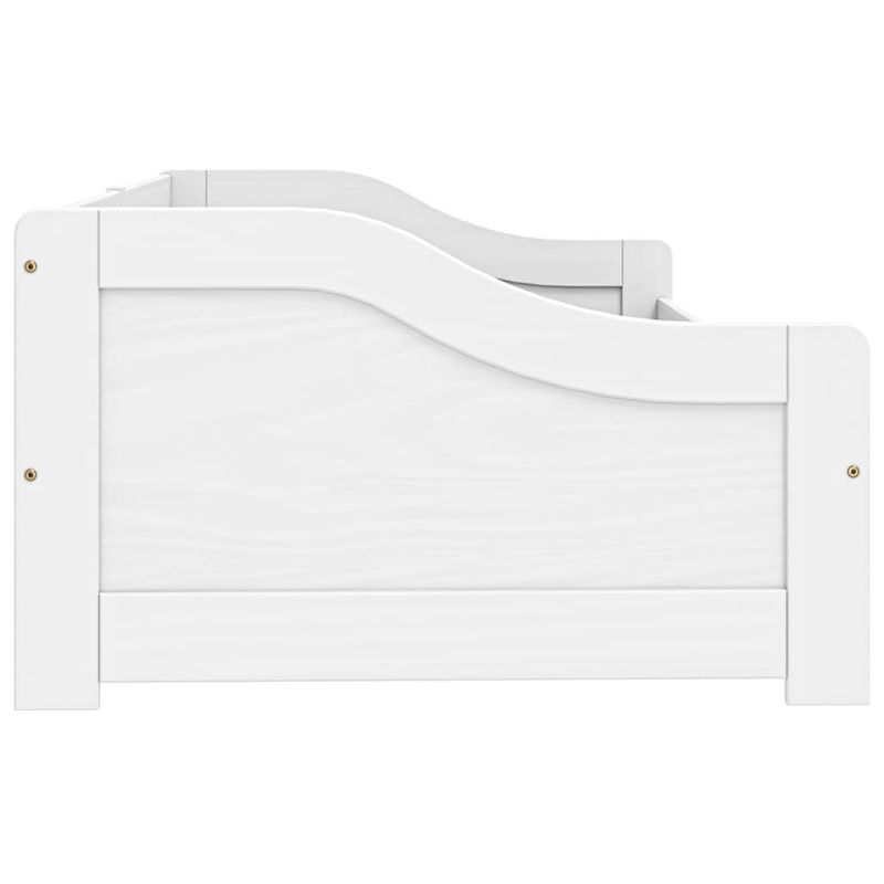 Casa si Gradina - Mobilier - Paturi si accesorii - Paturi - Pat de zi cu 2 sertare "IRUN", alb, 90x200 cm, lemn masiv pin - Infinity.ro