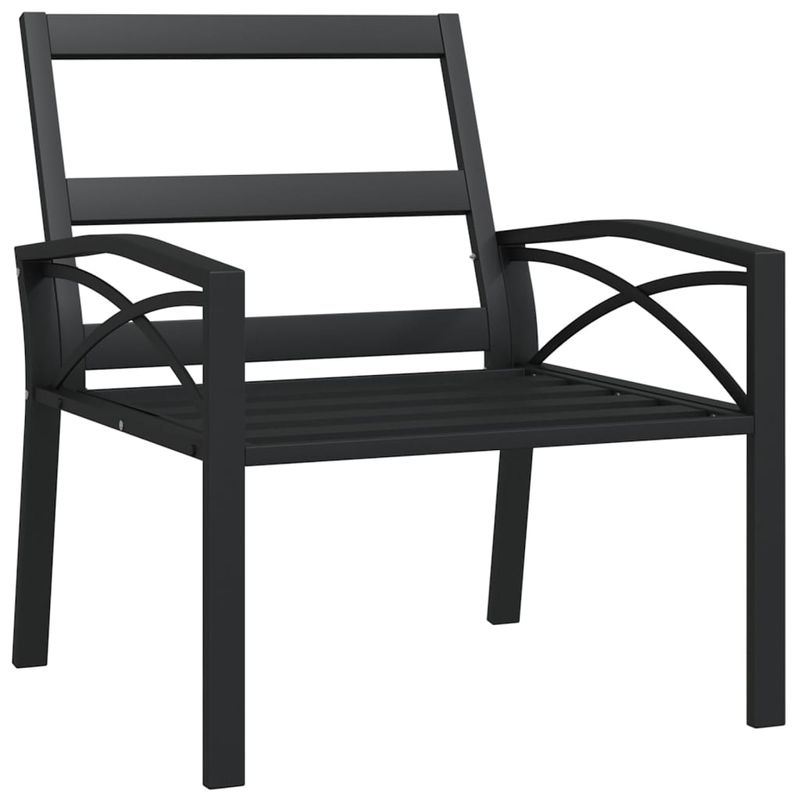 Casa si Gradina - Gradina si terasa - Mobilier exterior - Canapele si fotolii gradina - Scaun de gradina cu perne, 2 buc., 68x76x79 cm, otel, nisipiu - Infinity.ro
