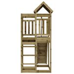 Jucarii, Copii si Bebe - Jucarii si jocuri - Jucarii de exterior - Spatii de joaca si accesorii - Casuta de joaca cu perete de catarat, lemn de pin impregnat - Infinity.ro