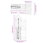 Jucarii, Copii si Bebe - Jucarii si jocuri - Jucarii de exterior - Spatii de joaca si accesorii - Casuta de joaca cu perete de catarat, lemn de pin impregnat - Infinity.ro
