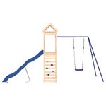 Jucarii, Copii si Bebe - Jucarii si jocuri - Jucarii de exterior - Spatii de joaca si accesorii - Set de joaca pentru exterior, lemn masiv de pin - Infinity.ro