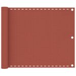 Casa si Gradina - Gradina si terasa - Umbrele si pavilioane - Umbrele - Prelata pentru balcon din HDPE , caramiziu, 75x300 cm, HDPE - Infinity.ro