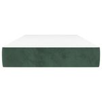 Casa si Gradina - Mobilier - Saltele si somiere - Saltele - Saltea de pat cu arcuri, verde inchis, 90x200x20 cm, catifea - Infinity.ro