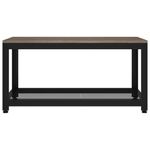 Casa si Gradina - Mobilier - Mese si birouri - Masute de cafea - Masuta de cafea, gri si negru, 90x45x45 cm, MDF si fier - Infinity.ro