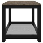 Casa si Gradina - Mobilier - Mese si birouri - Masute de cafea - Masuta de cafea, gri si negru, 90x45x45 cm, MDF si fier - Infinity.ro